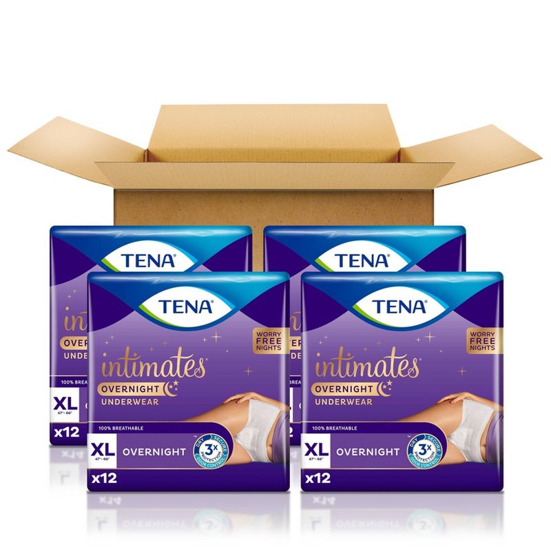 TENA Incontinence Underwear - Overnight - XL - 48ct