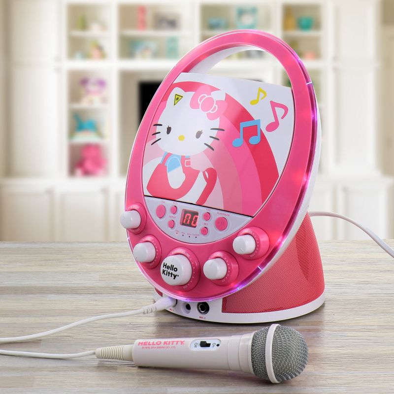 Hello Kitty Party CDG Disco Karaoke Machine in Pink