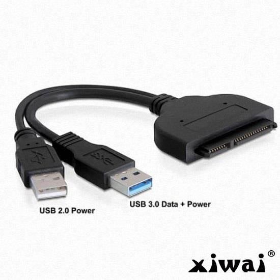 Xiwai USB 3.0 to SATA 22 pin & B+M Key Socket 2 M.2 NGFF (SATA) SSD to 2.5 SATA Adapter Card Adapter with white Case