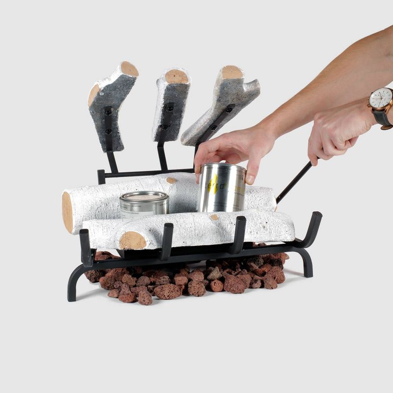 18" Birch Gel Fuel Fire Log - Terra Flame