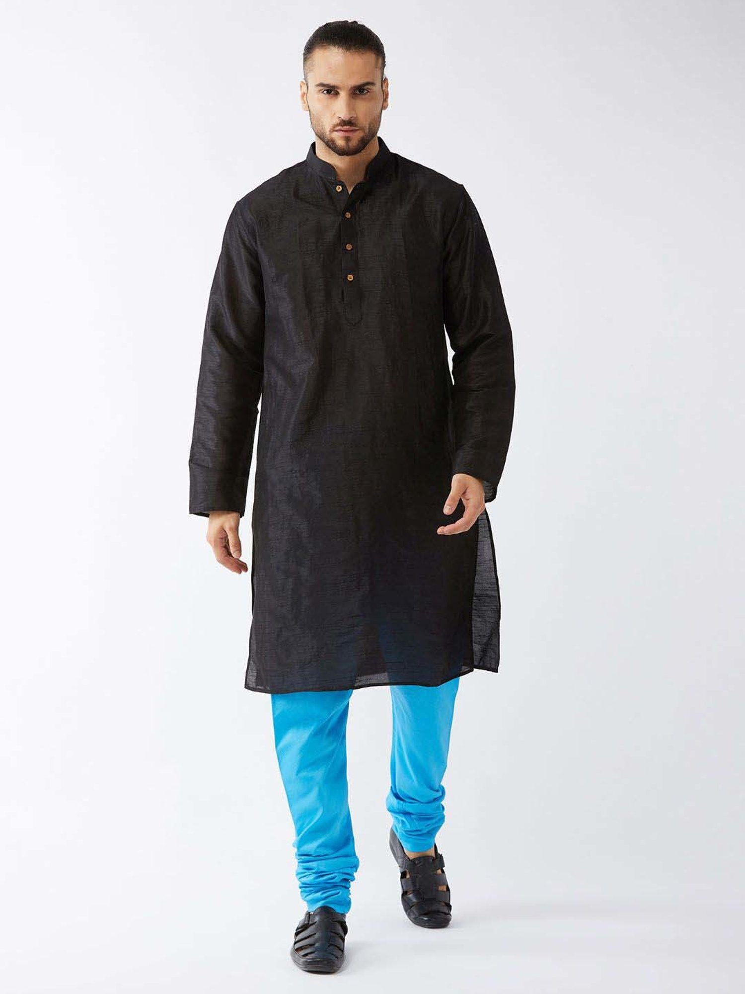 Ramraj ALAMEEN White Cotton Solid Dhotis