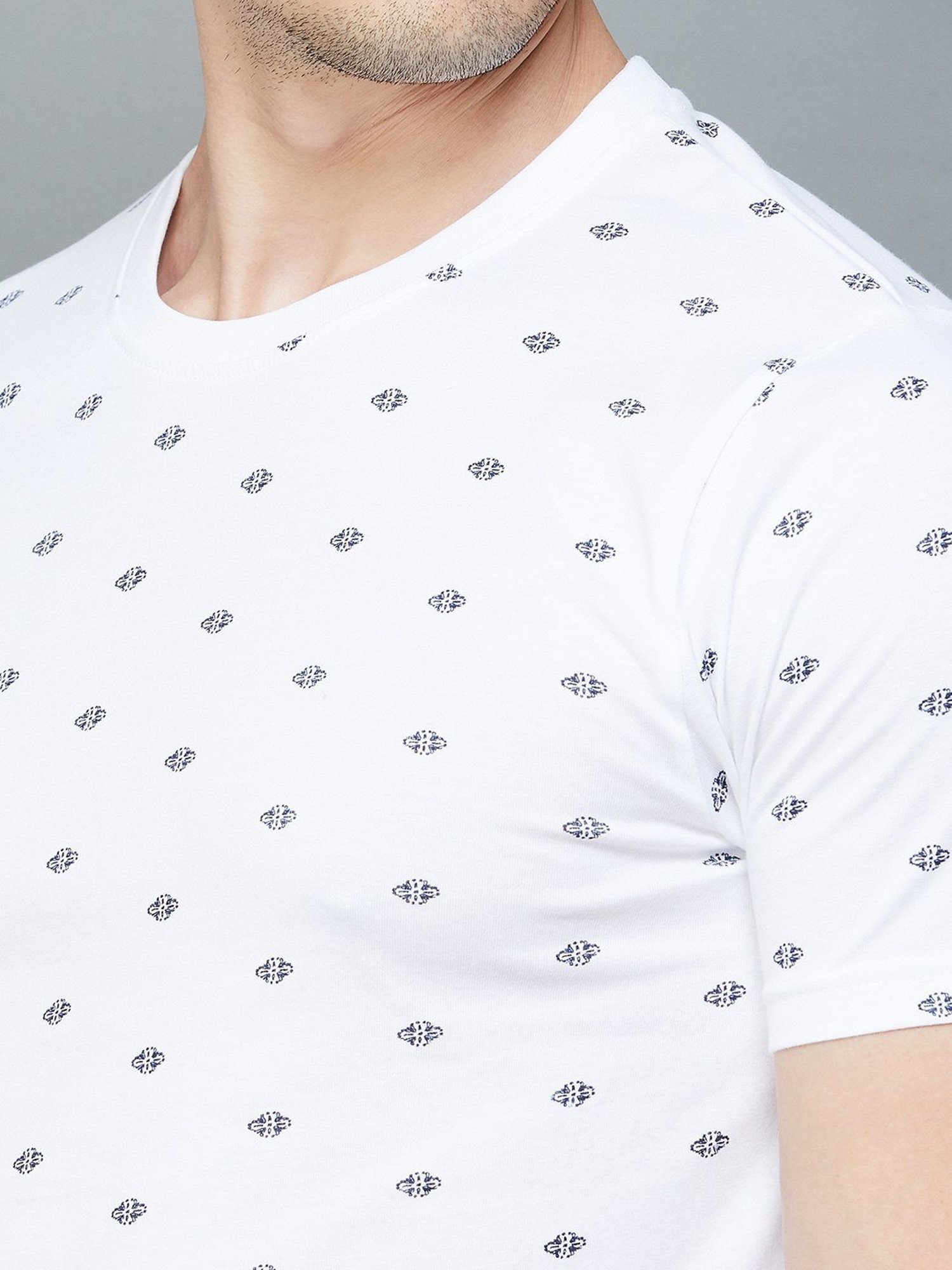 BOSSINI Pink Cotton Slim Fit T-Shirt - Pack of 3