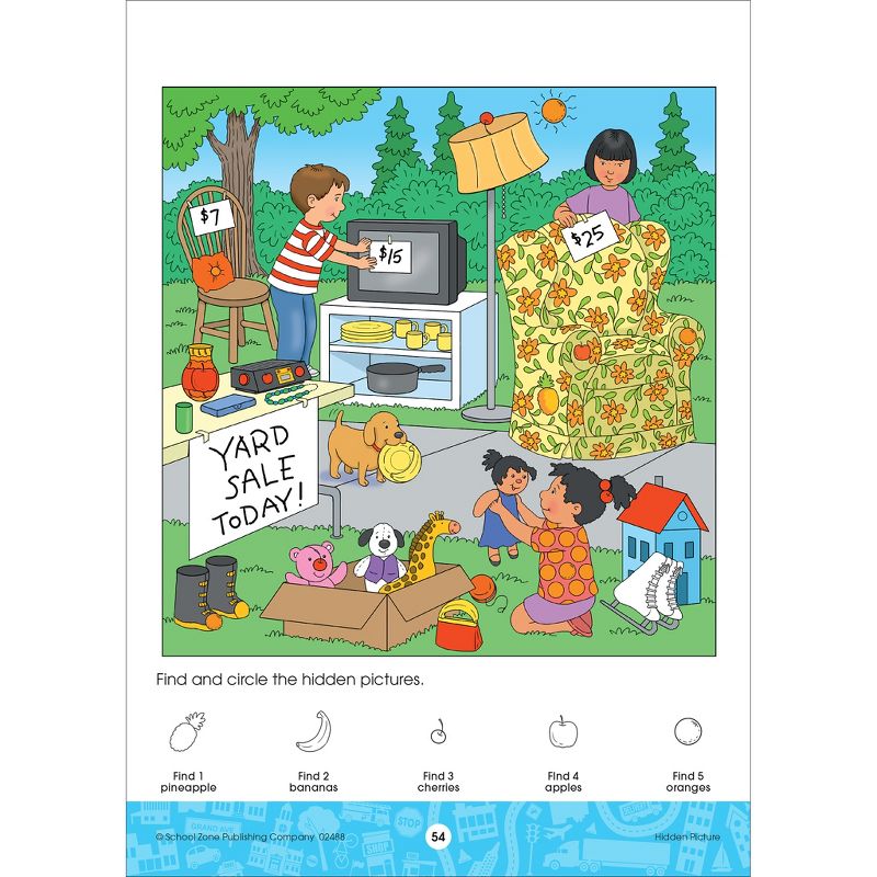 Explore The City Adventure Workbook, Ages 5-6 (School Zone Publishing) (Paperback)