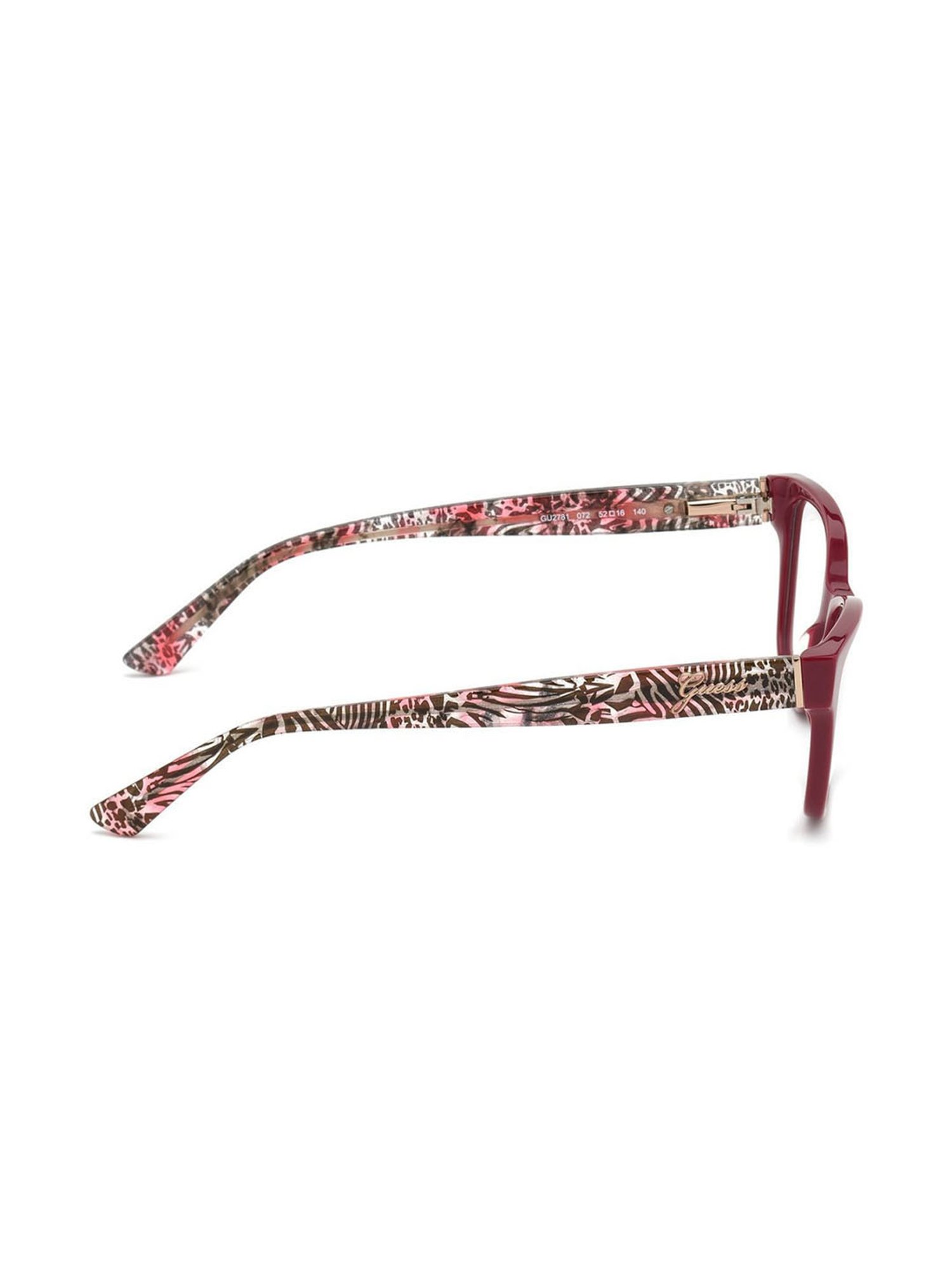 Guess Maroon Wayfarer Eye Frames for Women