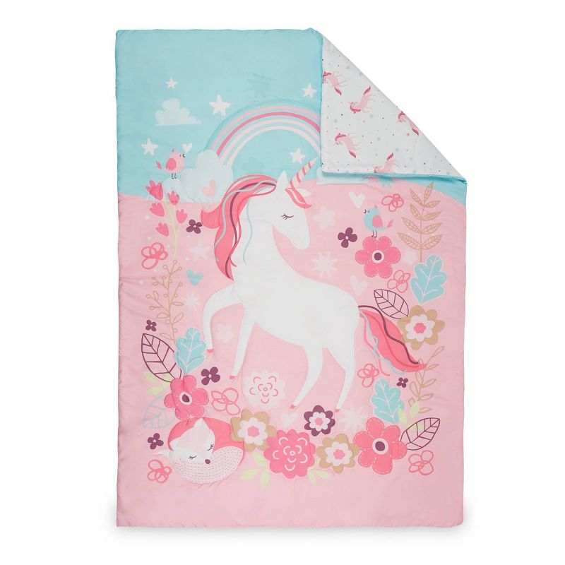 Unicorn Toddler Sheet Set Pink