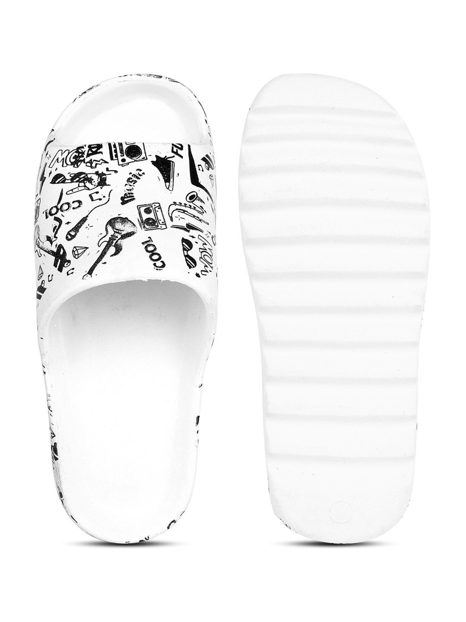 Pampy Angel Men's White Slides