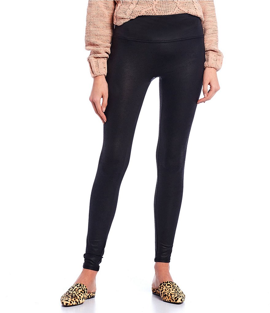 Takara High Waist Coated Knit Leggings