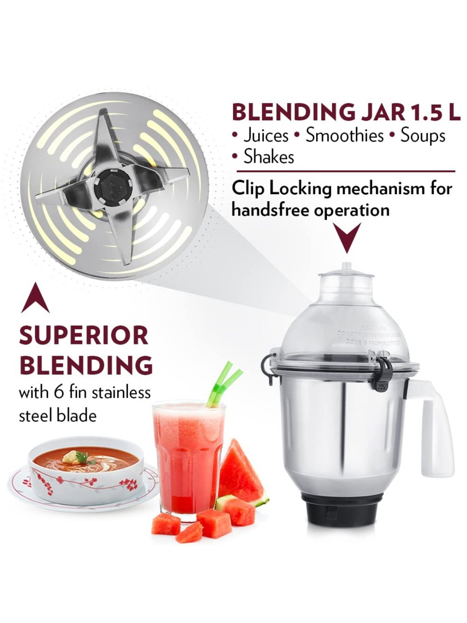 BLACK+DECKER BXCJ0101IN Citrus Juicer 30 Watt 1L (White)