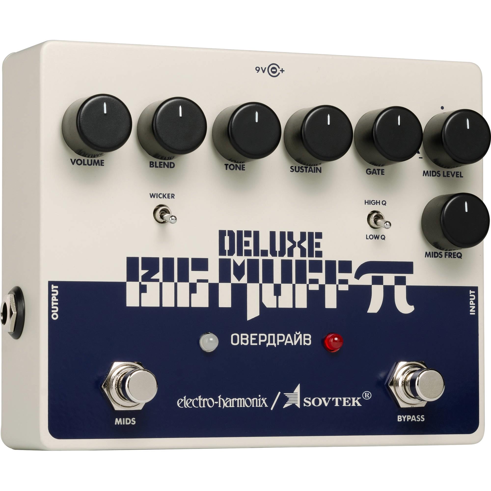 Electro-Harmonix Sovtek Deluxe Big Muff Pi Distortion/Sustainer Guitar Effects Pedal