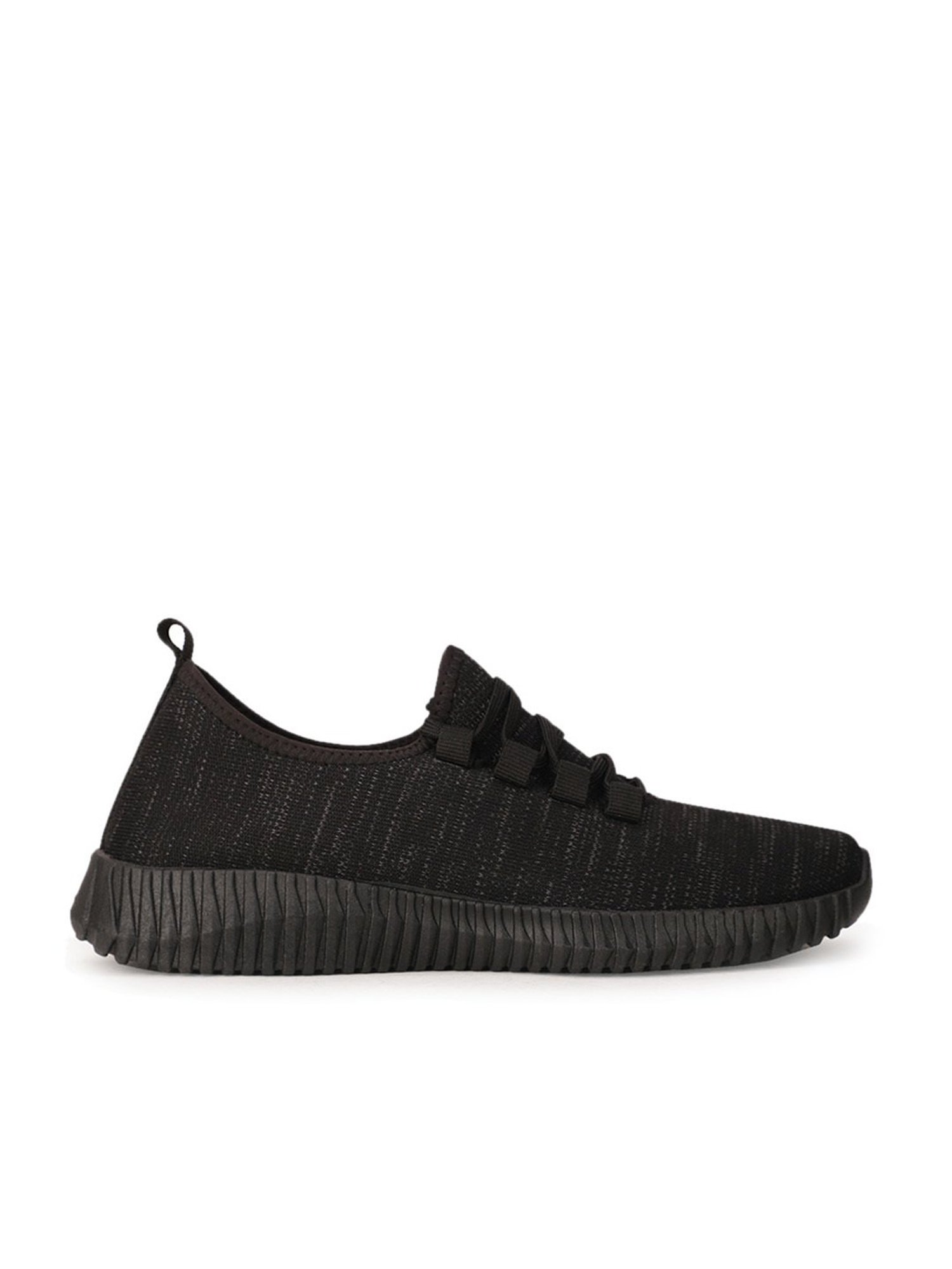 North Star by Bata Men's Black Running Shoes