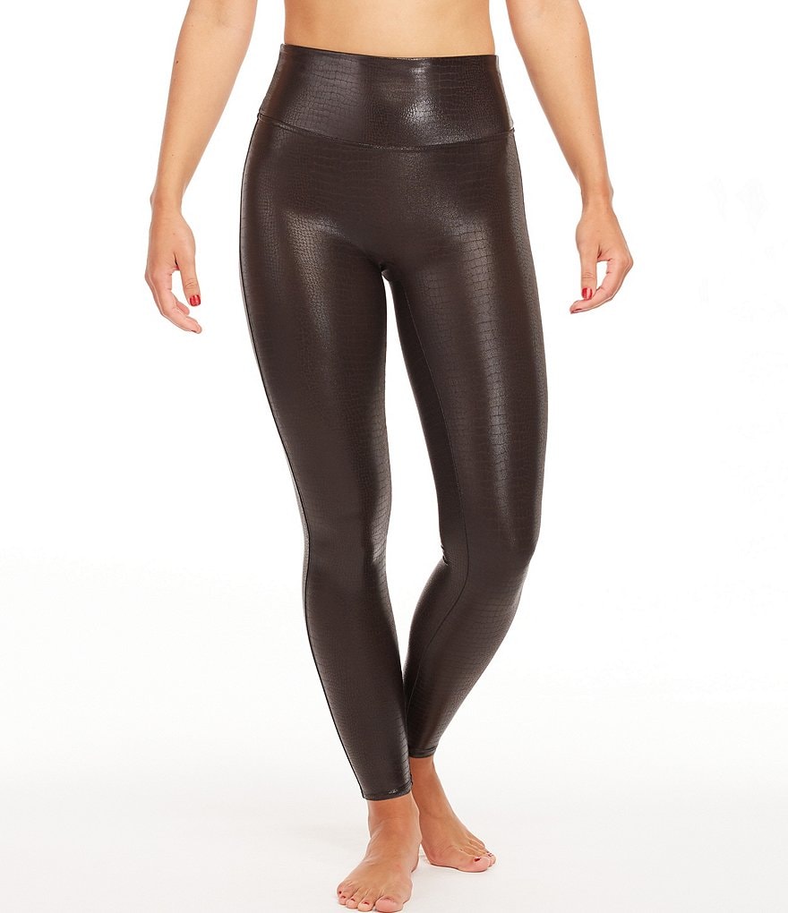 Spanx Faux Leather Croc Shine Leggings