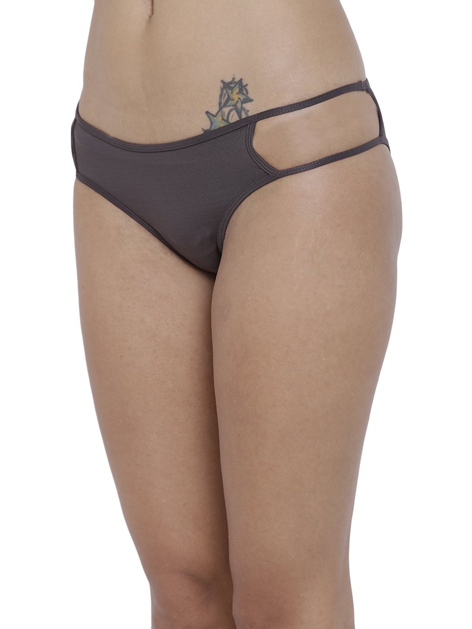 BASIICS by La Intimo Petrol Grey Bikini Panty