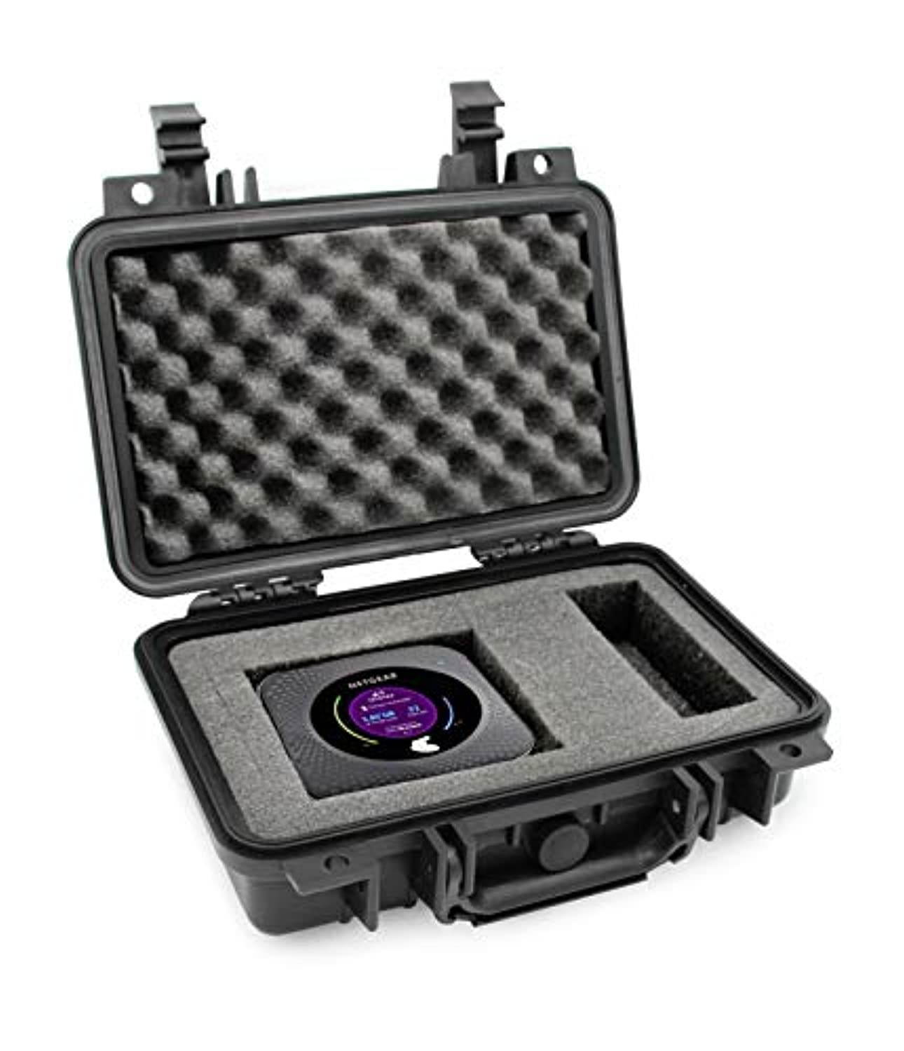 Casematix Waterproof Travel Case for NETGEAR Nighthawk M1, M5 Mobile Hotspot Router MR1100 and Accessories, Airtight Impact Protection