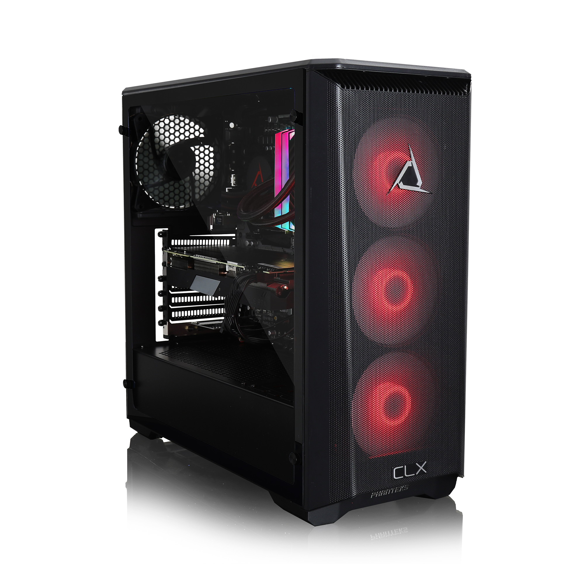 XOTIC V200 Advanced Gaming and Entertainment Desktop (RYZEN 7 5800X 8-core 4.7GHZ Turbo, 16GB DDR4 RAM, 500GB NVMe SSD + 2TB HDD, GeForce RTX 3060 12GB, Windows 10) Liquid Cooled PC