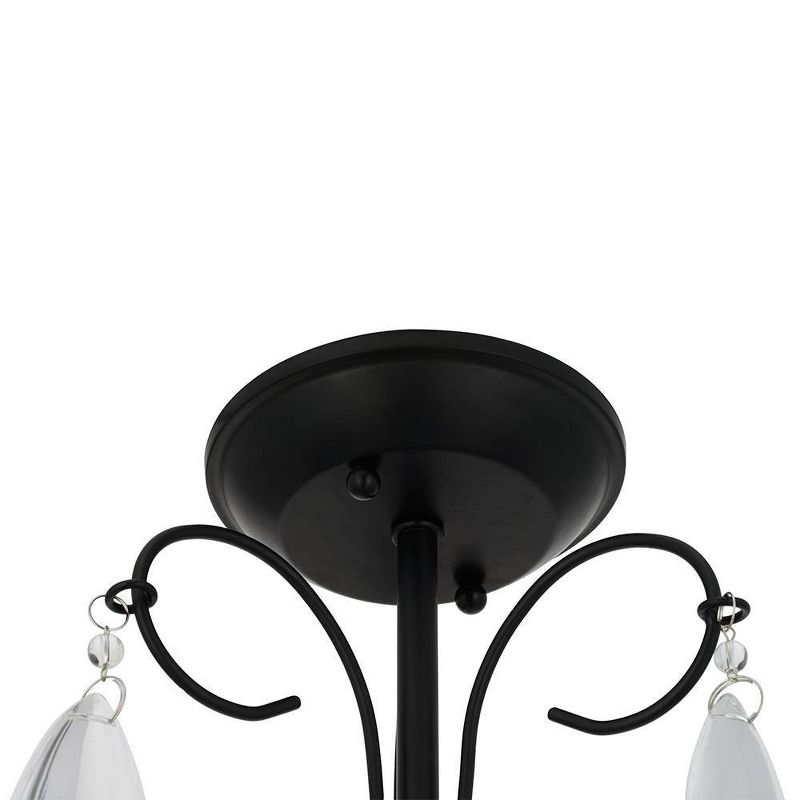 23.5" 3-Light Flushmount with Glass Beads (Includes Light Bulb) - Cresswell Lighting