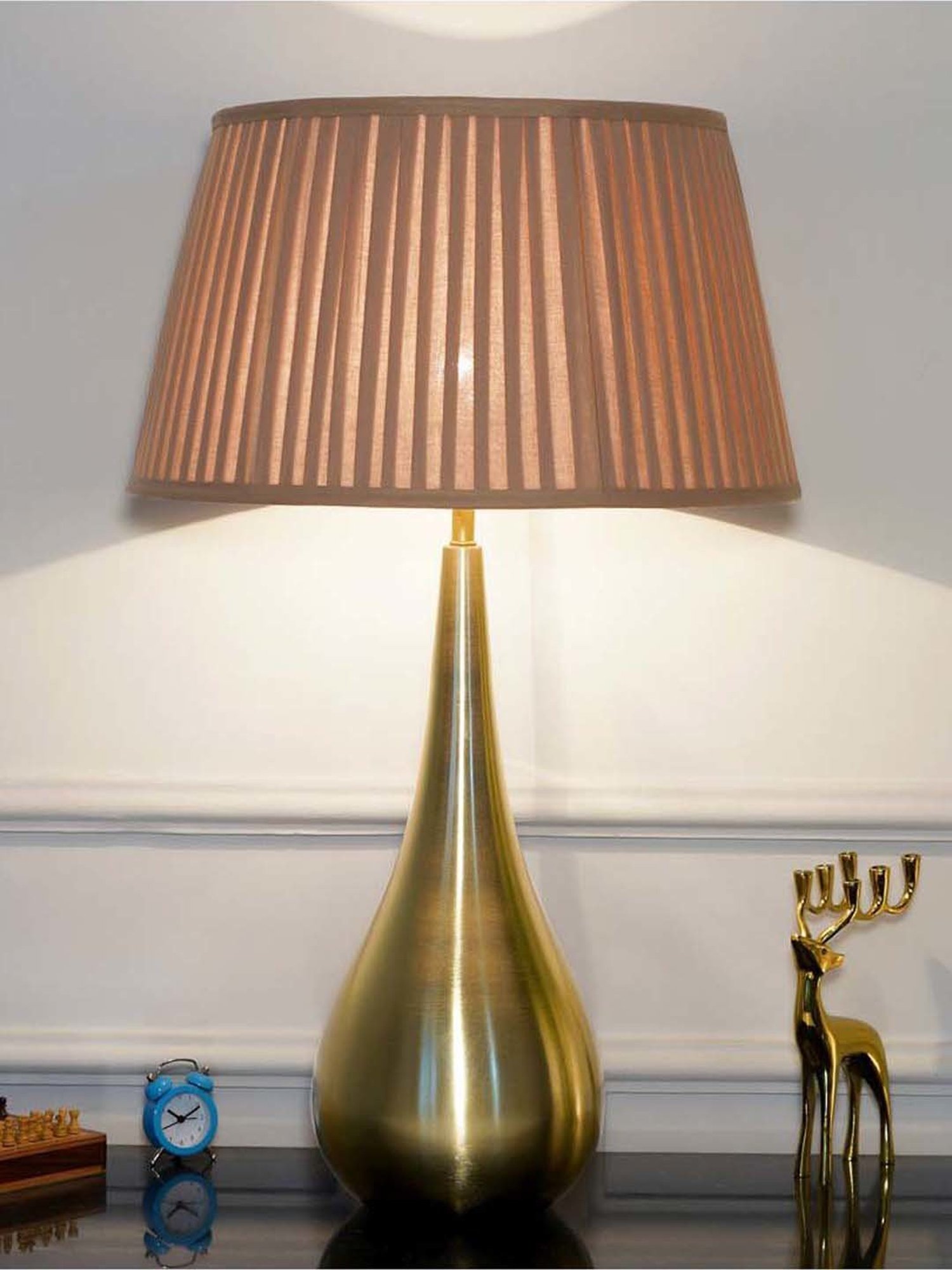 DecorativeRay Red PVC Study Table Lamp - Set of 1