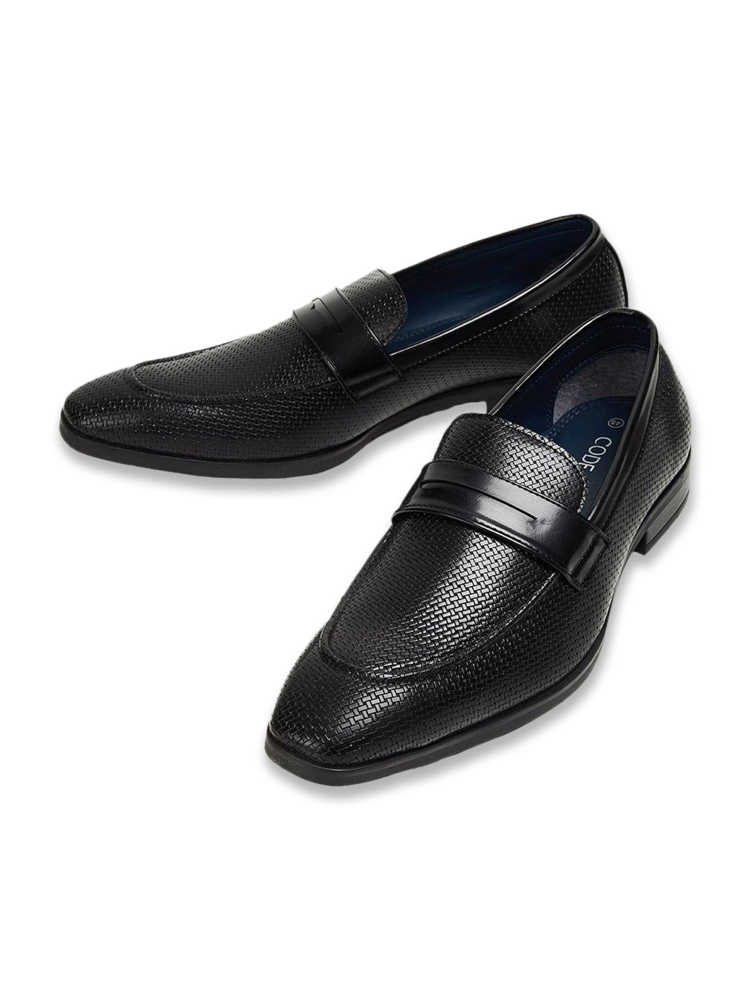 Code by Lifestyle Men's Black Formal Loafers