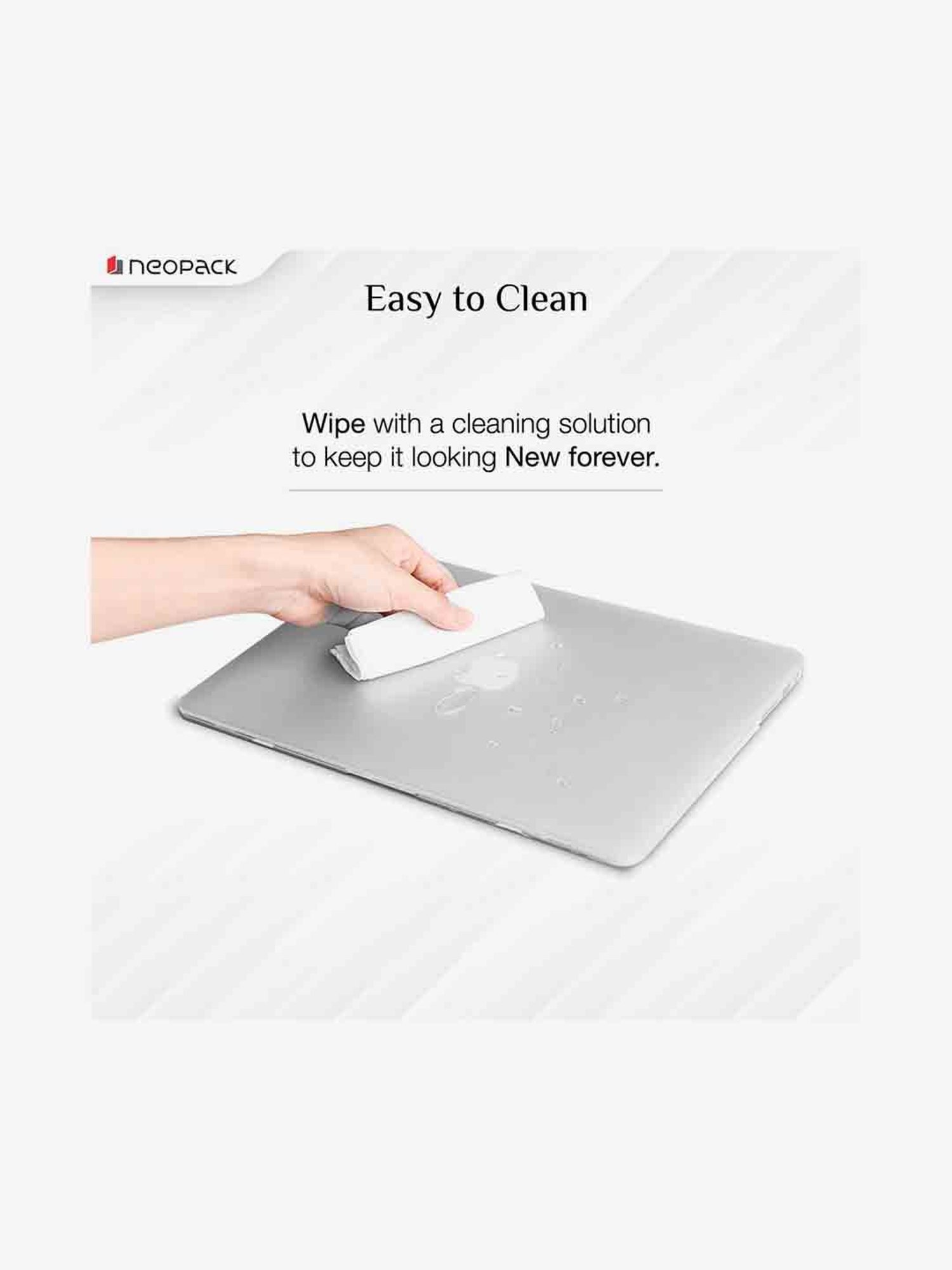 Neopack iShield Hard Shell Case for MacBook Air 13.3 Inch (Crystal Clear)