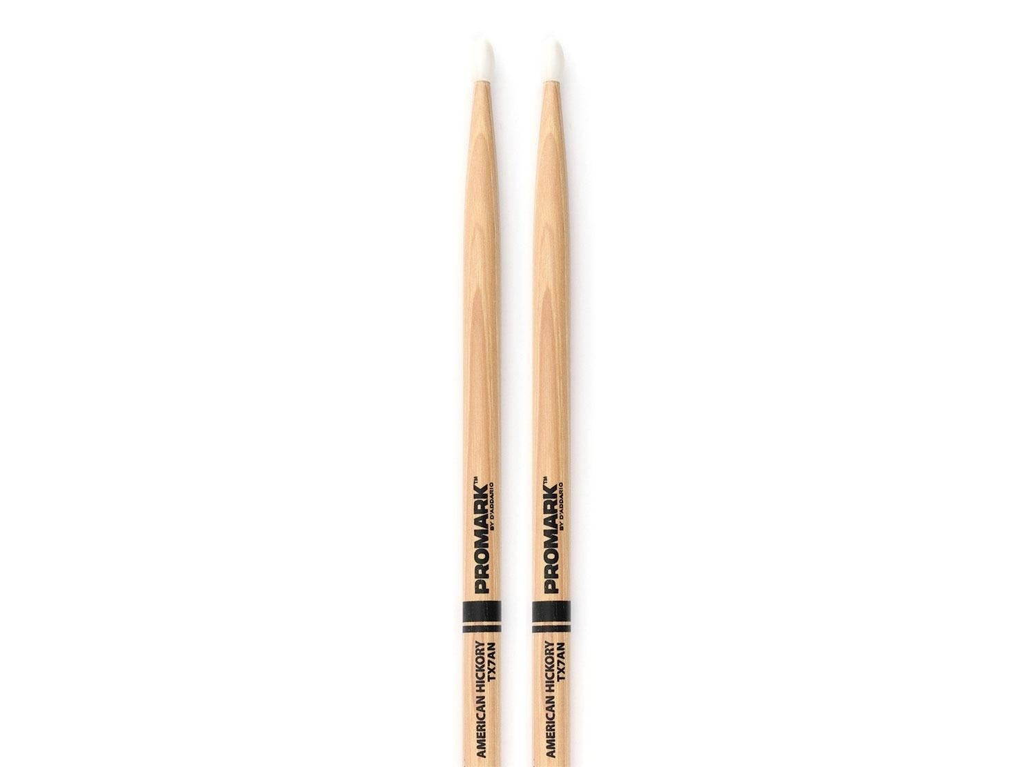 Promark 7AN Hickory Nylon Tip Drumsticks