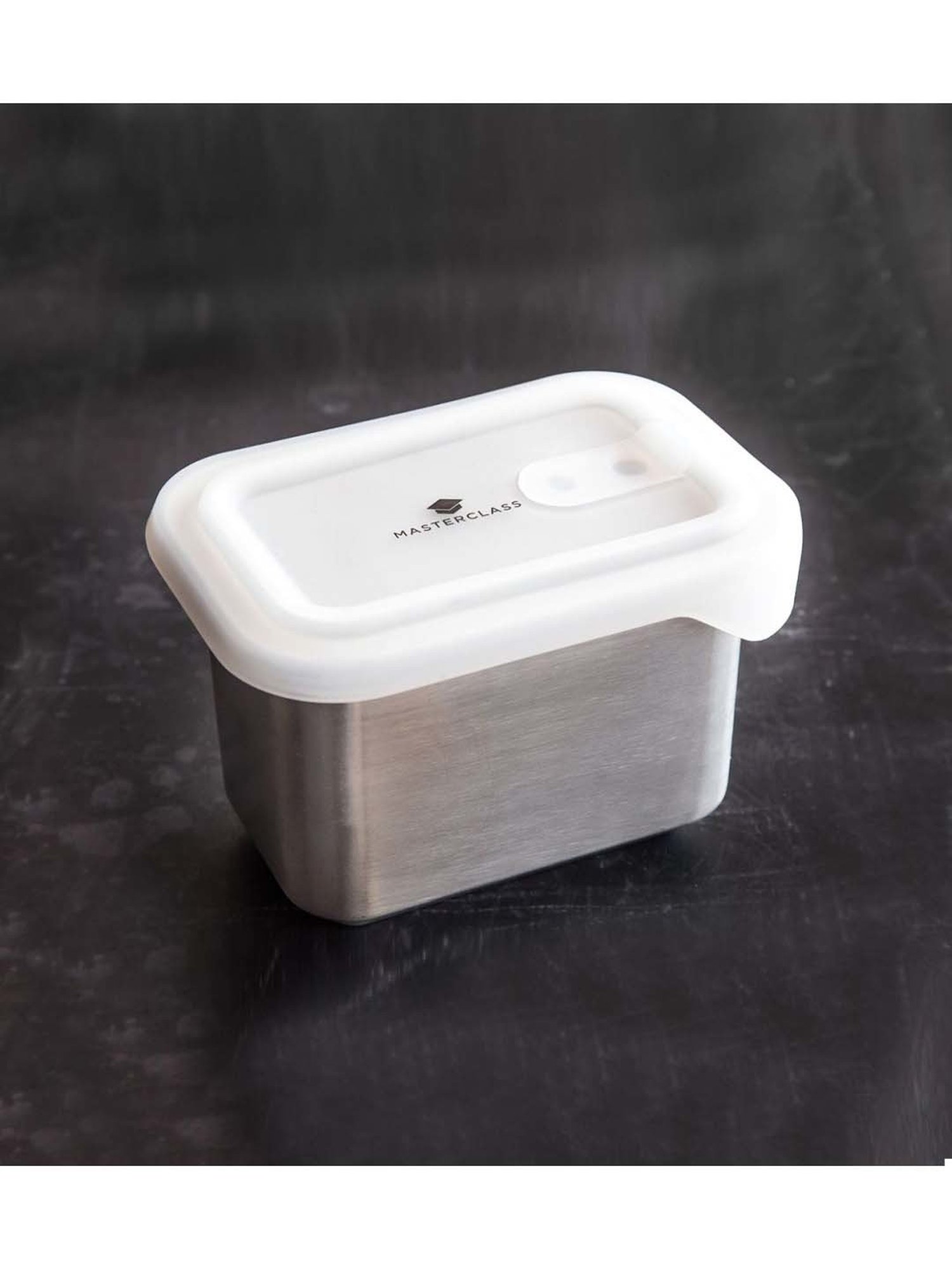 MasterClass Grey Stainless Steel Snack Dish (1 L)