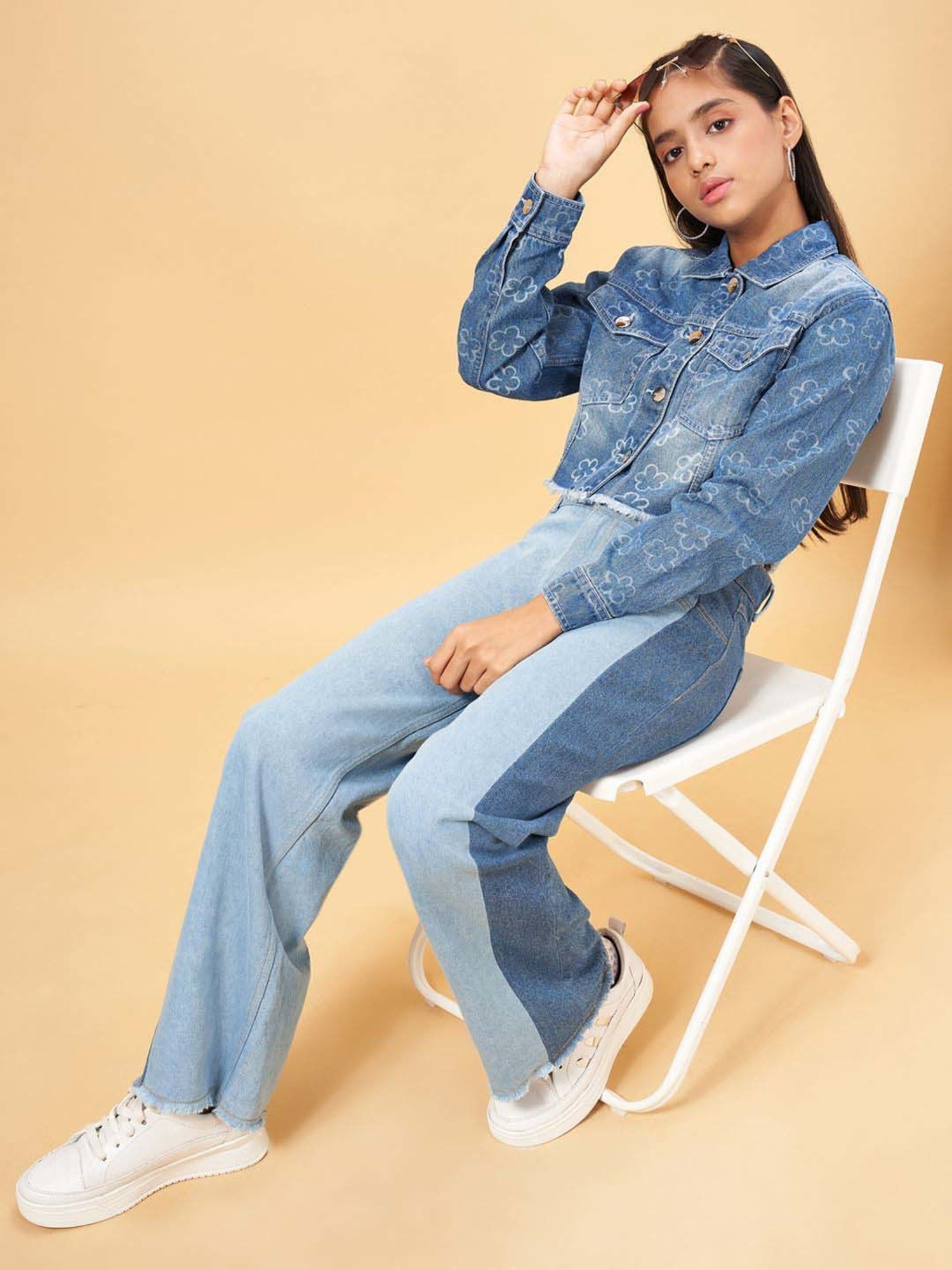 Coolsters by Pantaloons Kids Blue Cotton Printed Full Sleeves Jacket