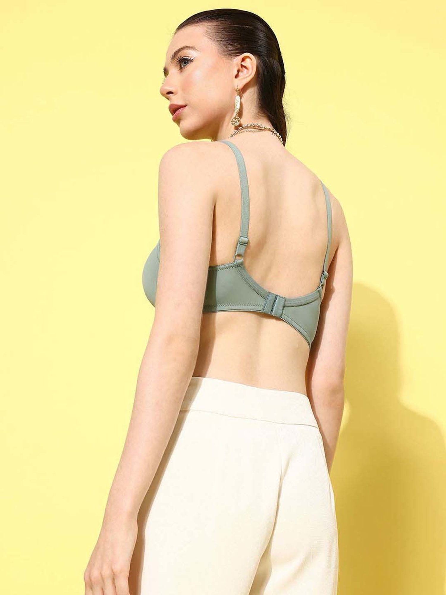 Leading Lady Green Padded T-Shirt Bra