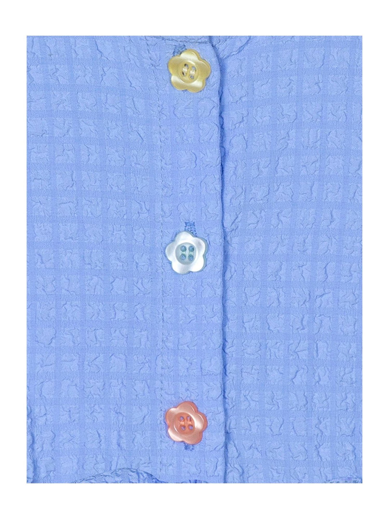 Budding Bees Kids Blue Solid Jumpsuit