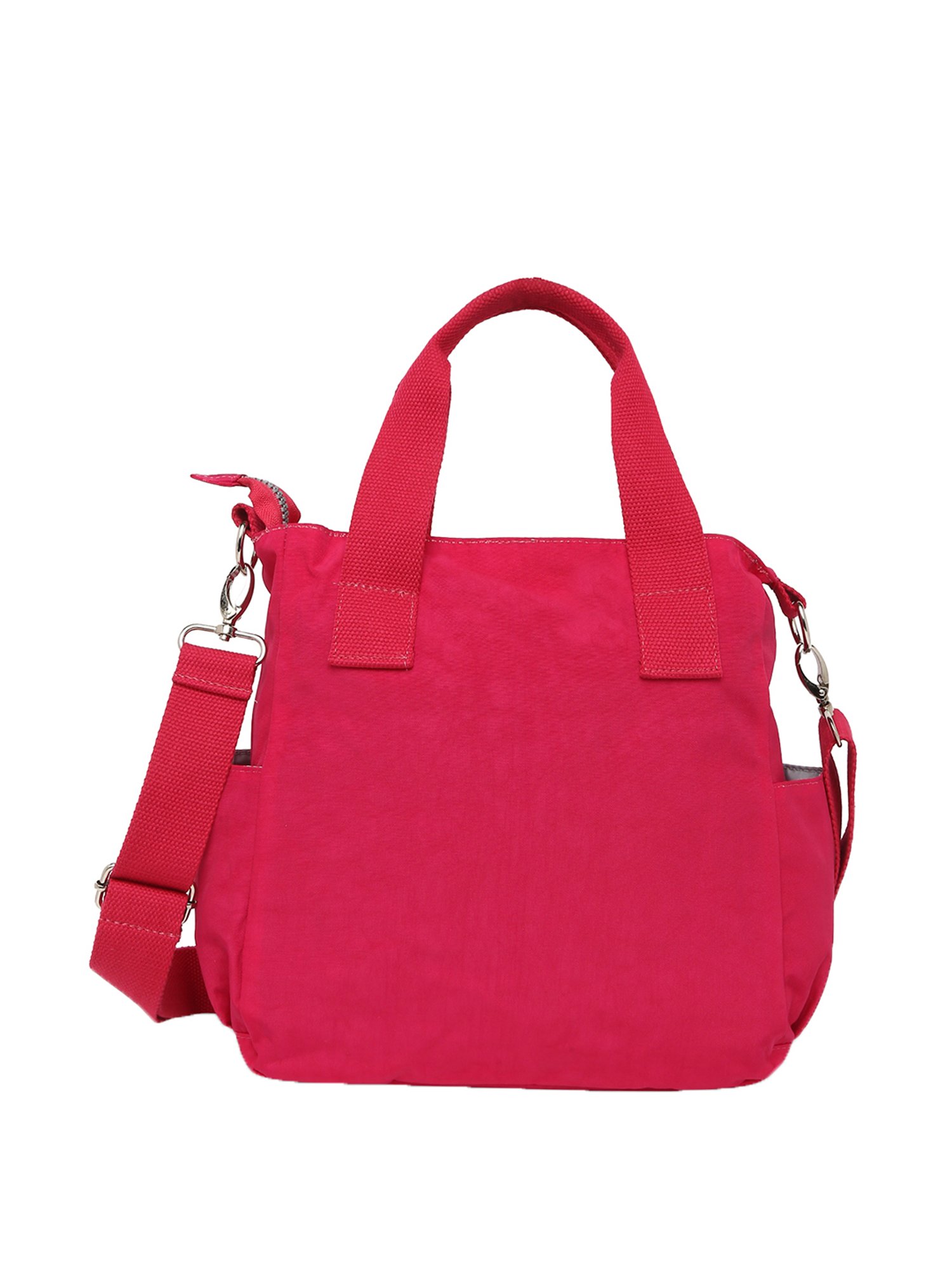 Baomi Pink Solid Medium Handbag