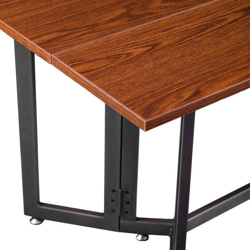 Driness Drop Leaf Dining Table Dark Tobacco - Holly & Martin