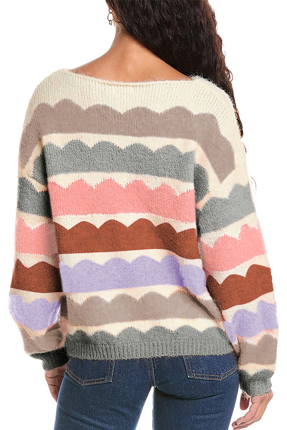 Pink Merry & Bright Pop Up Letter Waffle Knit Sweater