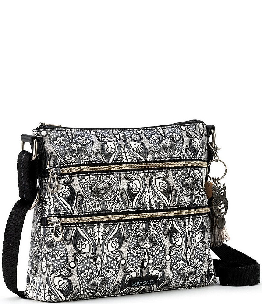 Sakroots Basic Double Zip Crossbody Bag