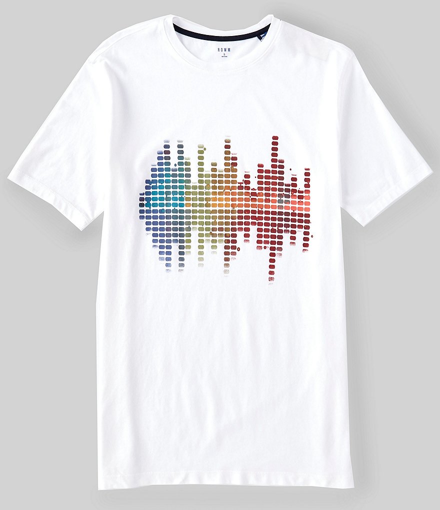 Short Sleeve Soundbar Screen Printed Crew T-Shirt