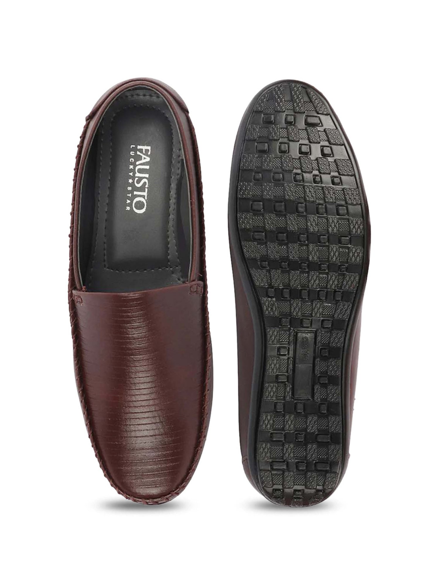 Fausto Men's Brown Casual Loafers