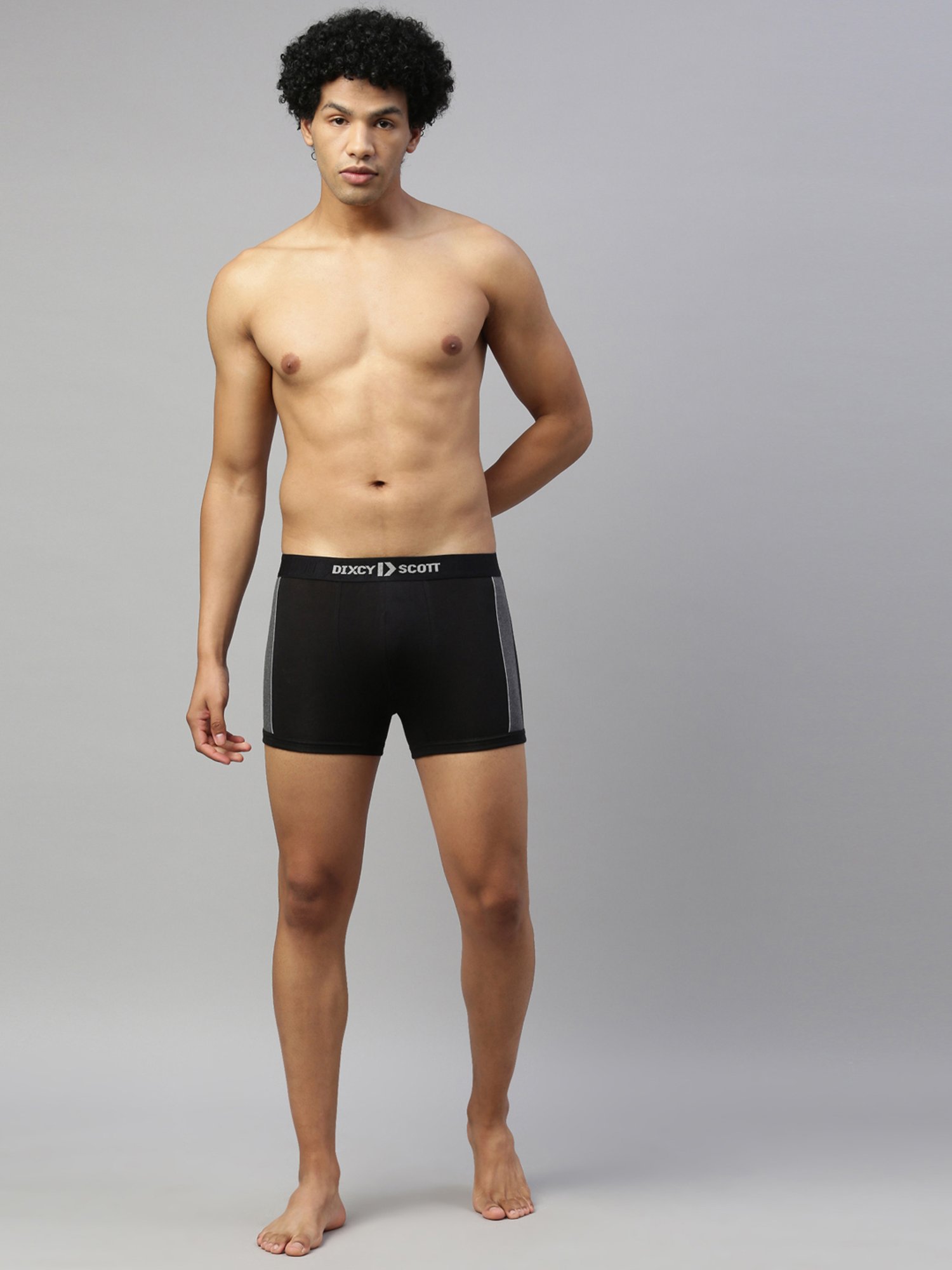 DIXCY SCOTT MAXIMUS Black & Barbados Cherry Regular Fit Trunks - Pack Of 2