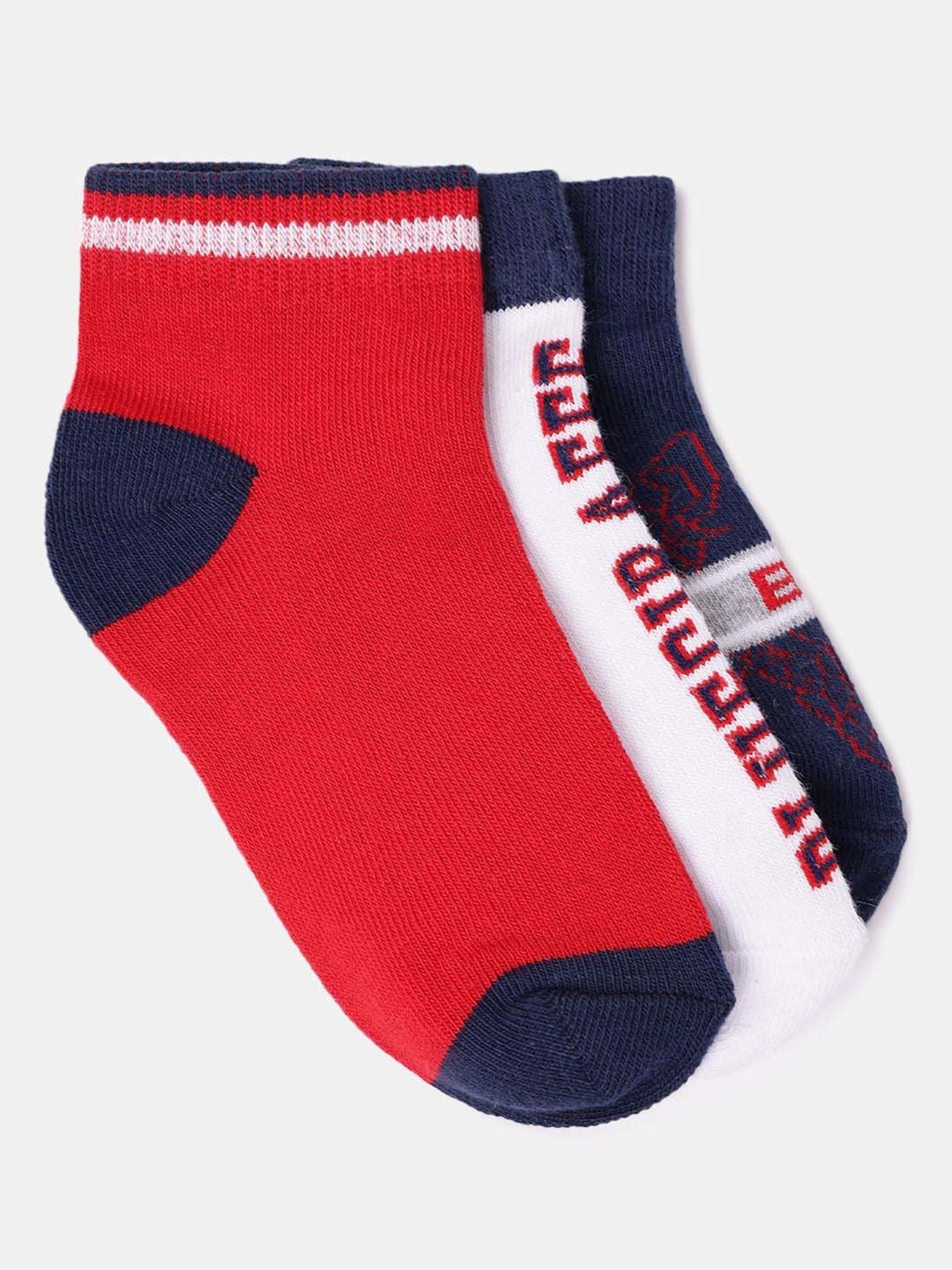 Blue Giraffe Multicolor Cotton Set of 3