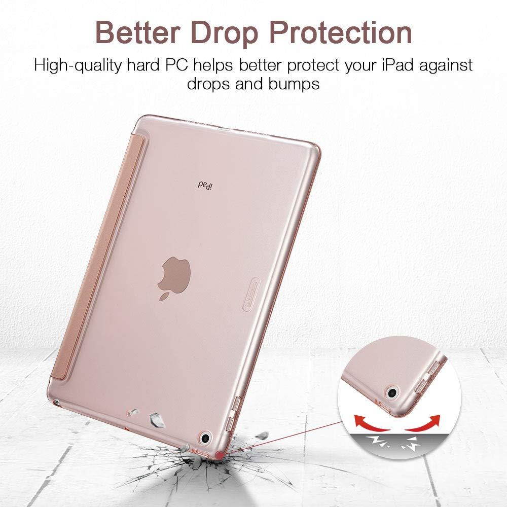 ESR Case for iPad Air 3 Case, Auto Sleep/Wake Lightweight Stand Case, Hard Back Cover Yippee Trifold Smart Case Specially Designed for iPad Air 3 10.5" 2019, Rose Gold