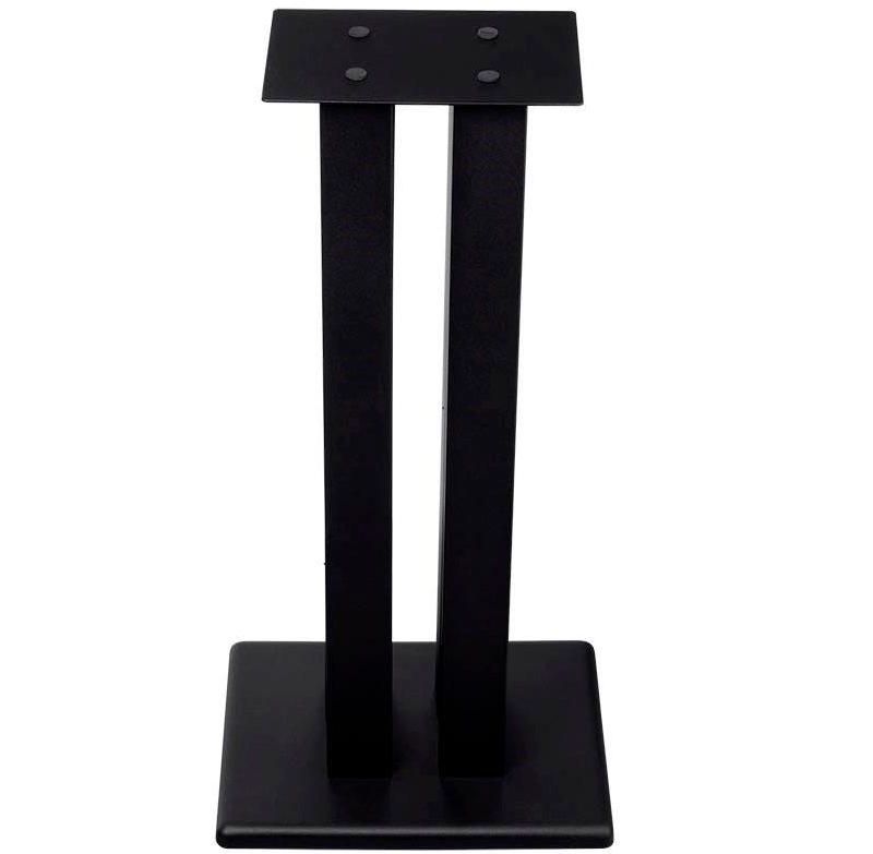 Monolith 24 Inch Speaker Stand (Each) - Black | Supports 75 lbs, Adjustable Spikes, Compatible With Bose, Polk, Sony, Yamaha, Pioneer and others