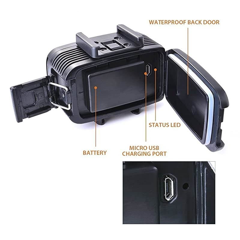 700LM Diving Video Fillin Light LED Lighting Lamp Waterproof 40M 1900mAh Builtin Rechargeable Battery with Diffuser for GoPro SJCAM Xiaomi Yi Sports Action Camera