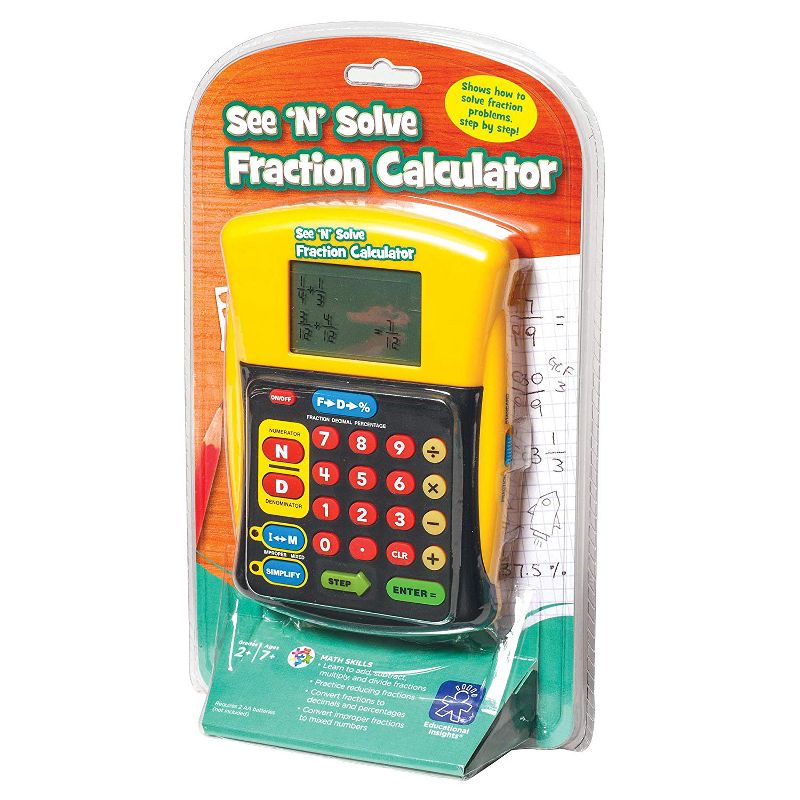 Educational Insights See & Solve Fraction Calculator