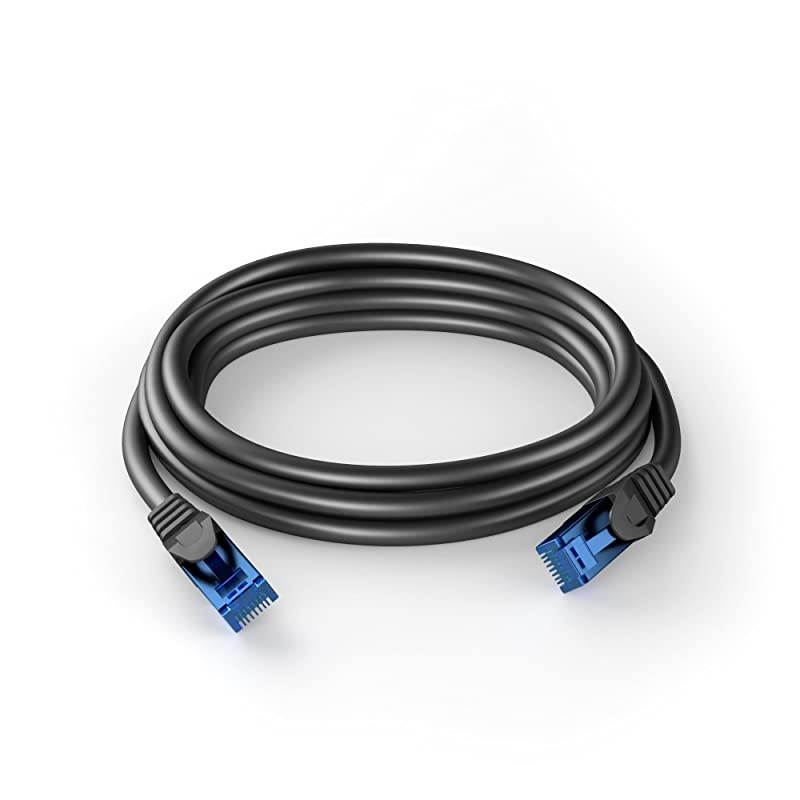 Ethernet Network Lan Patch Cable 1 foot x5 transfers a maximum internet speed of 1GB is compatible with Gigabit networks Switches Routers Modems with RJ45 port in blue