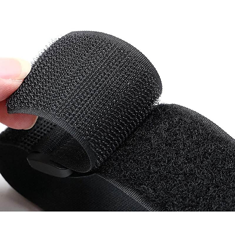 Cinch Straps 15 x 40 6 Pack Multipurpose Strong Gripping Quality Hook and Loop Securing Straps Black