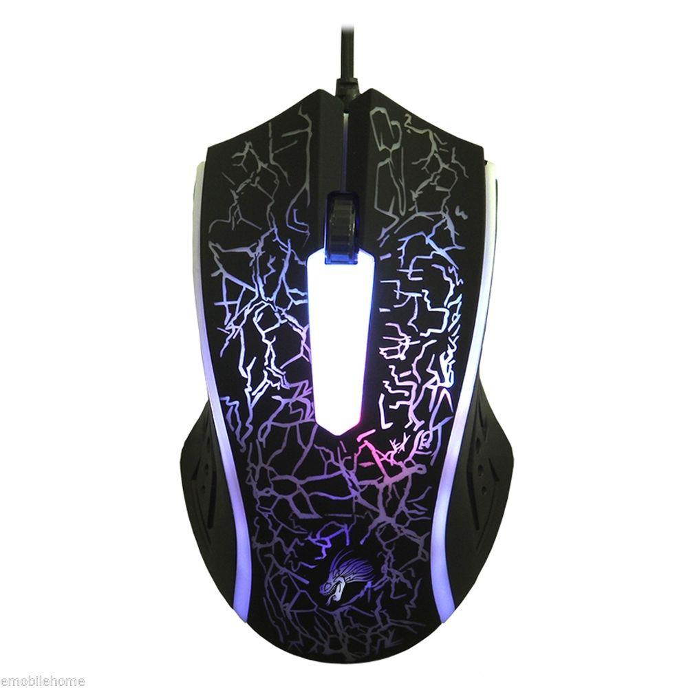 X7 USB Wired Optical 2400DPI Gaming Mouse Game Mice Ergonomic design LED backlit