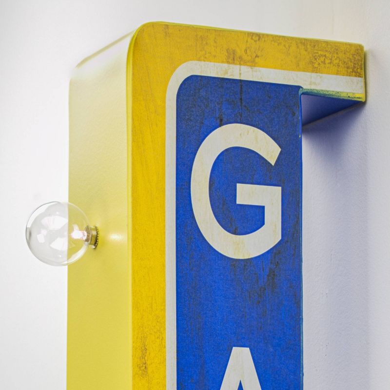 Vintage Chevrolet Garage LED Marquee Sign Blue/Yellow - Crystal Art Gallery