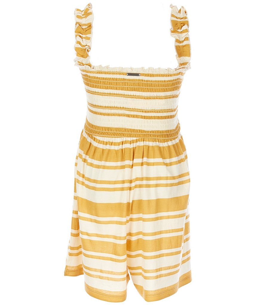 Billabong Little/Big Girls 5-14 Smocked Come Around Romper