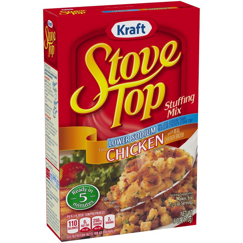 Stove Top Lower Sodium Stuffing Mix for Chicken 6oz