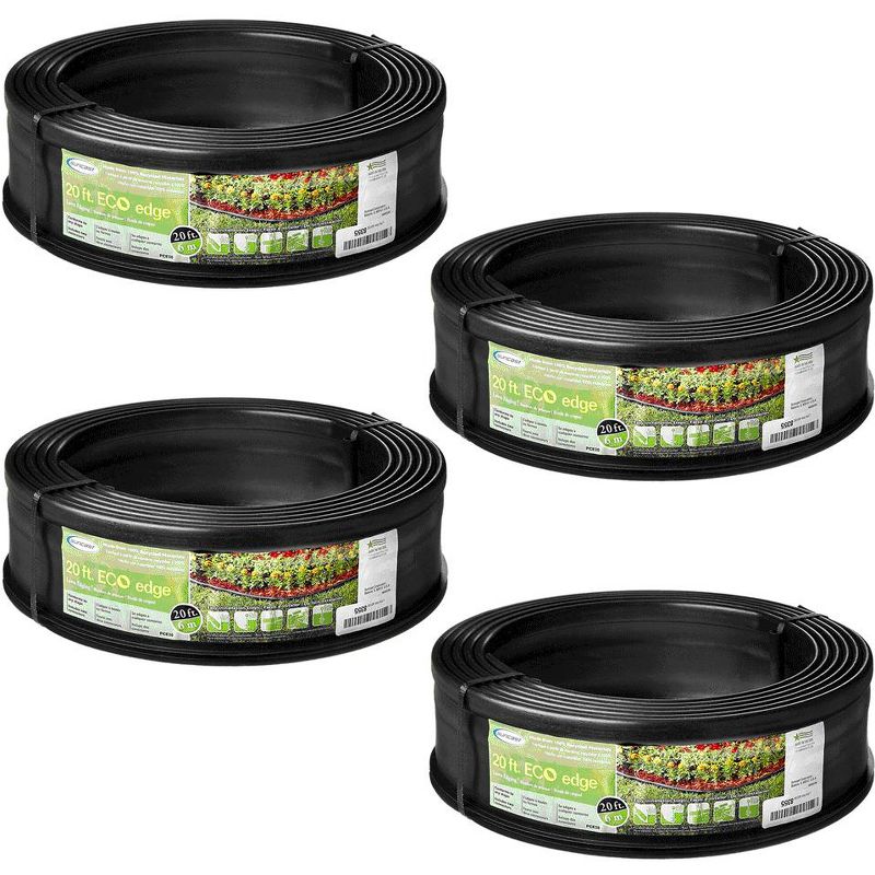 Plow & Hearth - Pewter Wrought Iron Fence - Outdoor Garden Edging with Decorative Design