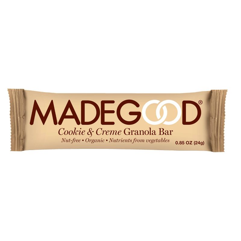 MadeGood Cookies & Creme Granola Bar - 5.1oz/6ct