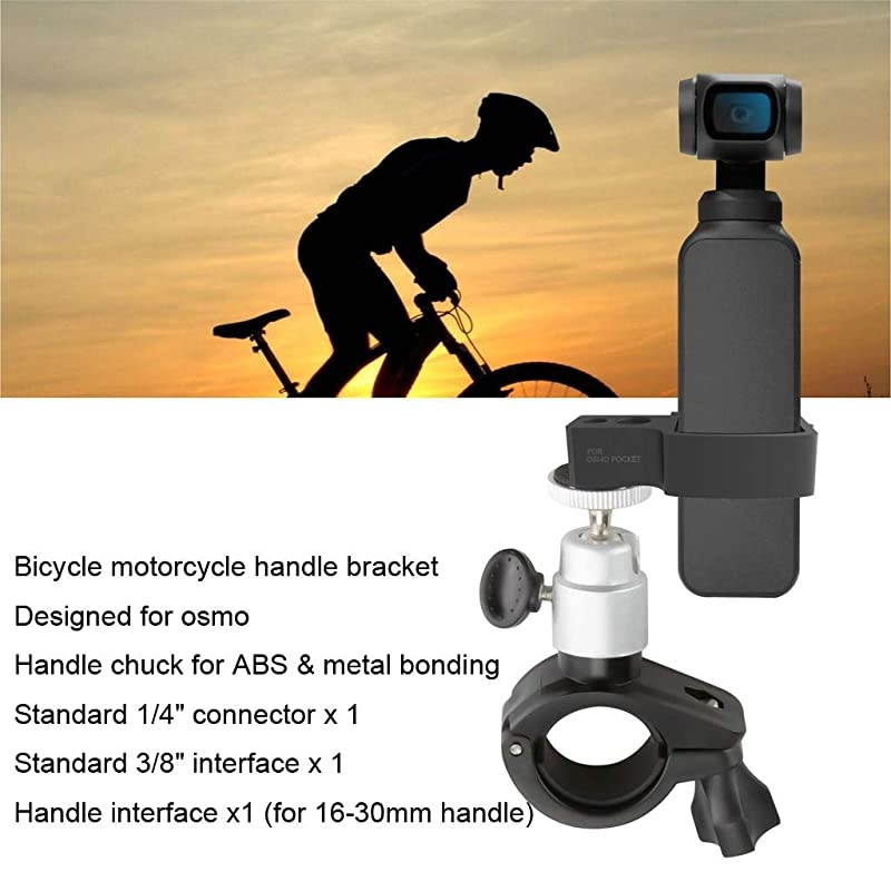 1PCS Bicycle Mount Clamp Holder Bracket Stand for DJI OSMO Pocket Handheld Gimble Cam
