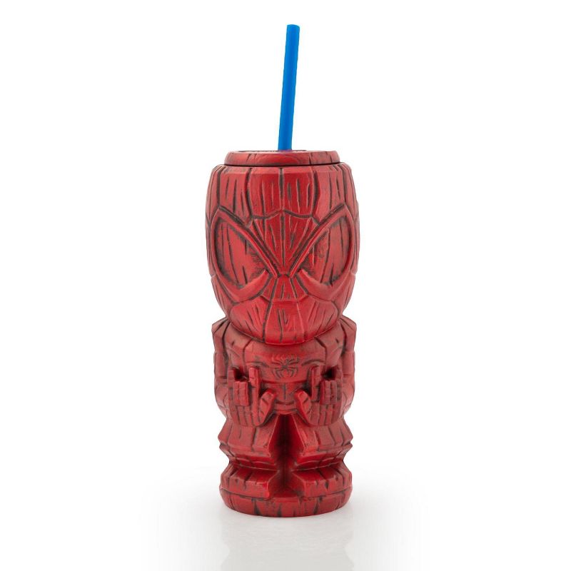 Beeline Creative Geeki Tikis Marvel Spider-Man Tumbler | Tiki Style Cup | Holds 21 Ounces