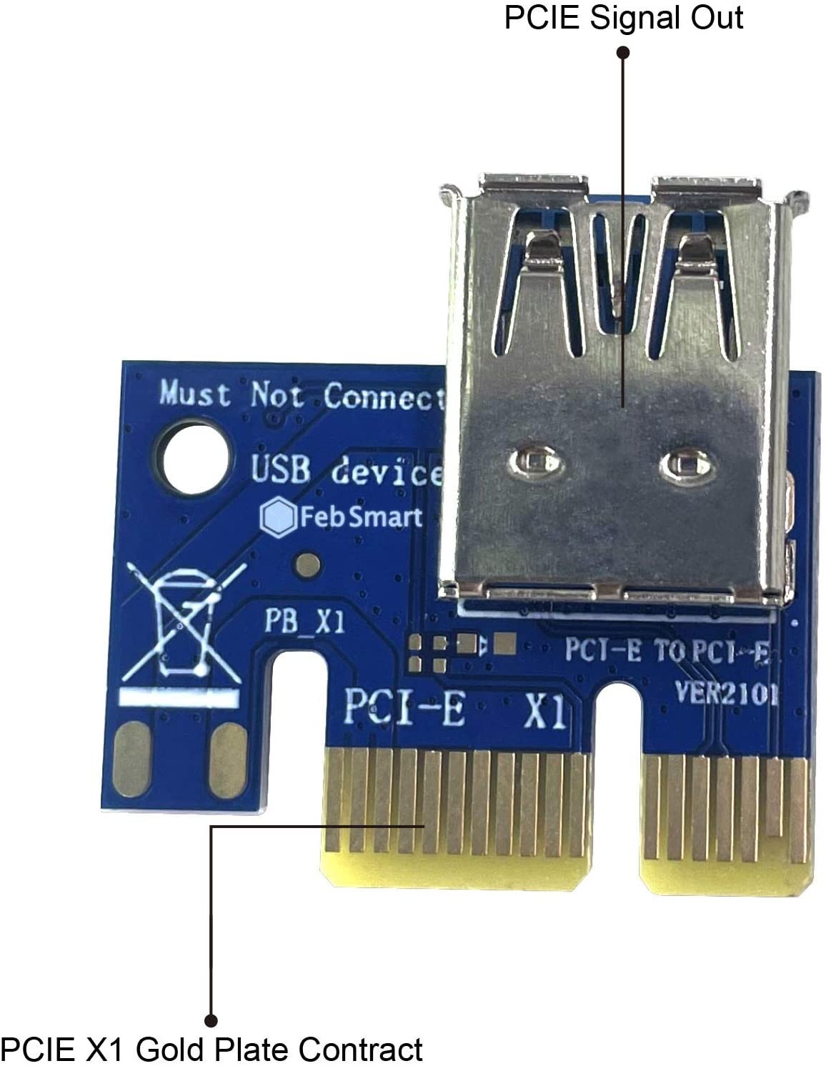 6pcs PCI-E Riser for Bitcoin-Litecoin-ETH Coin PCIe 6 PIN 16x to 1x Powered Riser Adapter Card 6-Pin PCI-E to SATA Power Cable-GPU Riser Adapter-Ethereum Mining ETH